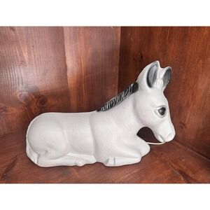 Vintage Tested Donkey General Foam 19 in Blow Mold Christmas Nativity Animal VTG